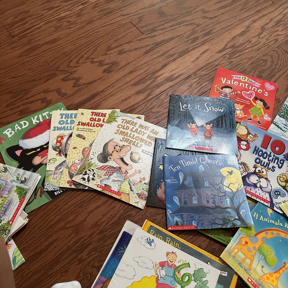 Scholastic Red and Blue Toy Set